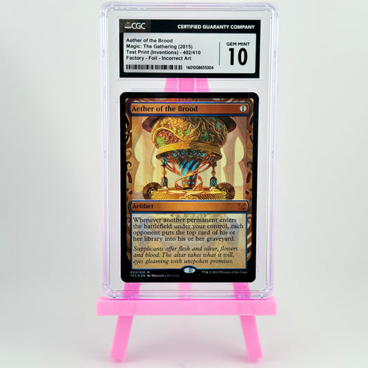 Magic the Gathering 'Aether of the Brood' Graded 10 Test Print