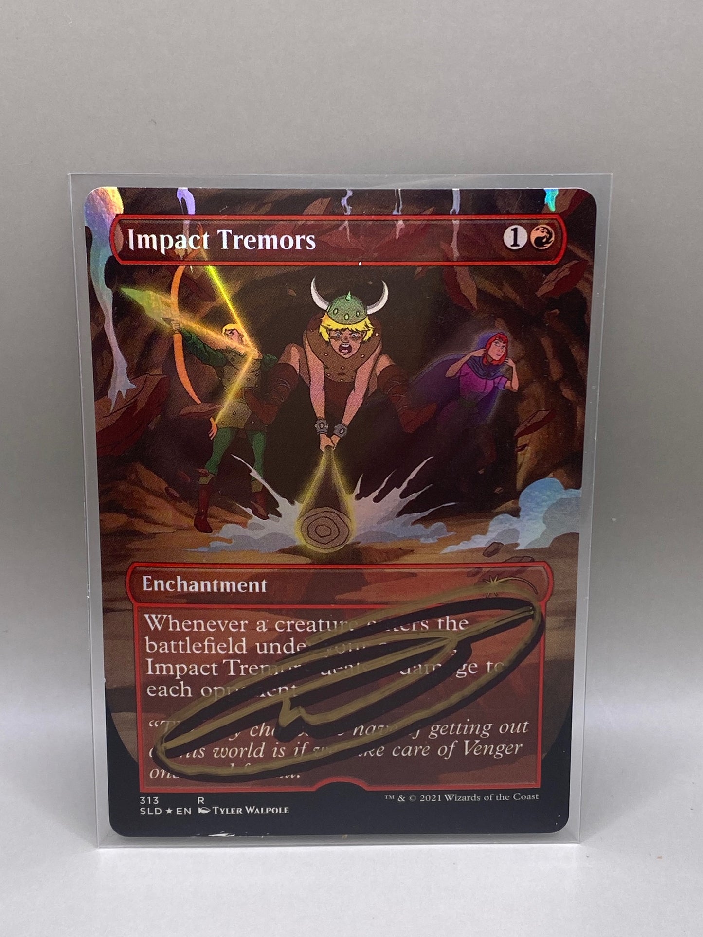 Magic the Gathering 2021 Secret Lair 'Impact Tremors' Artist Proof by Tyler Walpole