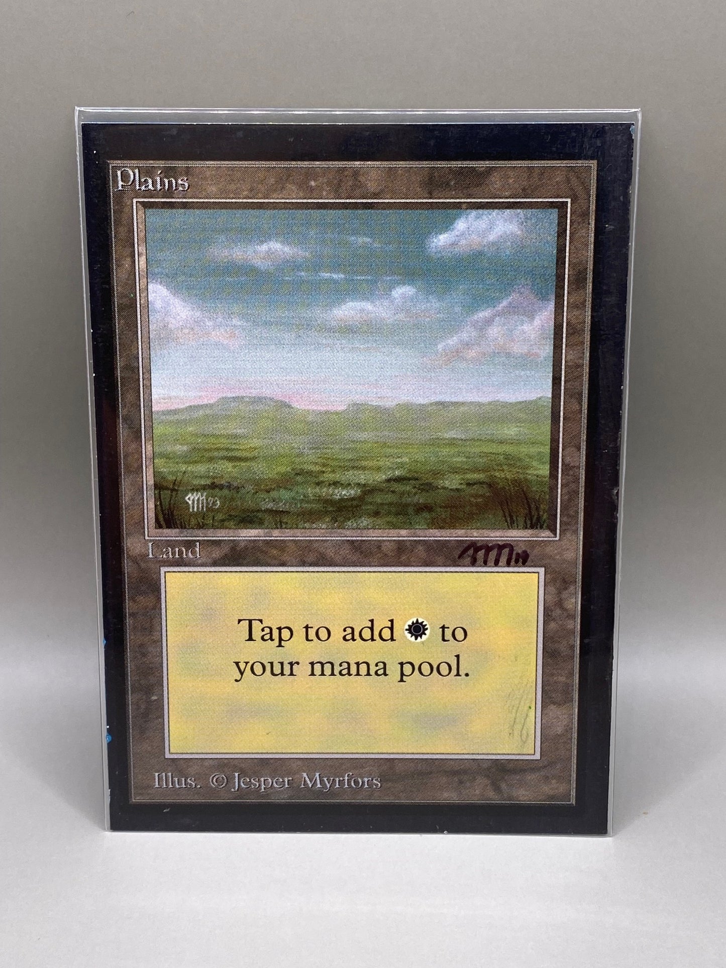 Magic the Gathering BETA 'Plains' Artist Proof by Jesper Myrfors (1)