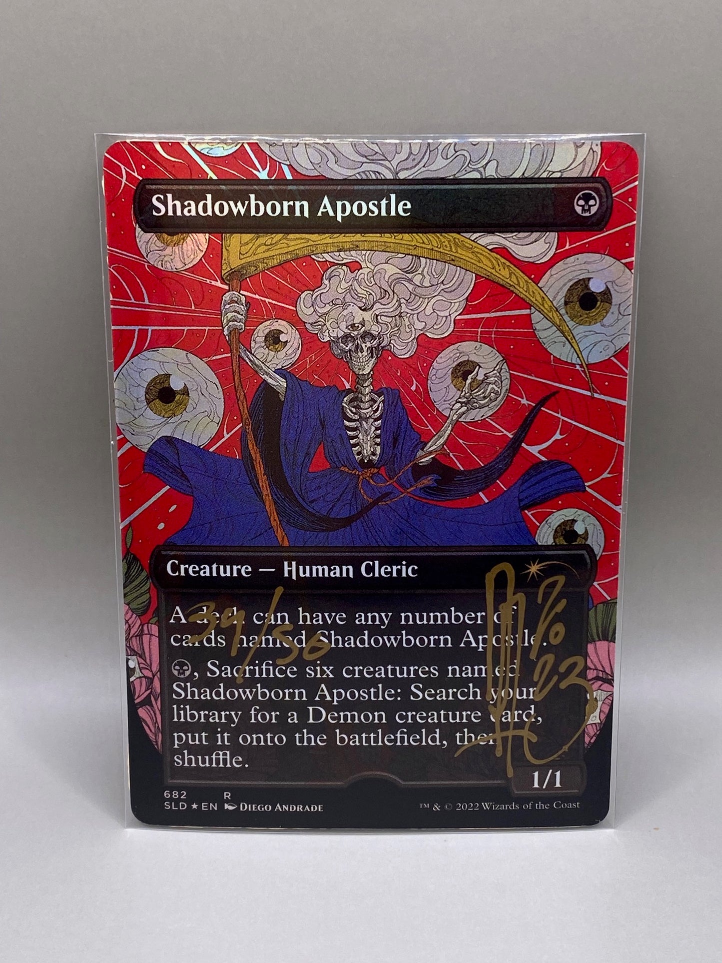 Magic the Gathering 2022 Secret Lair 'Shadowborn Apostle' Artist Proof by Diego Andrade