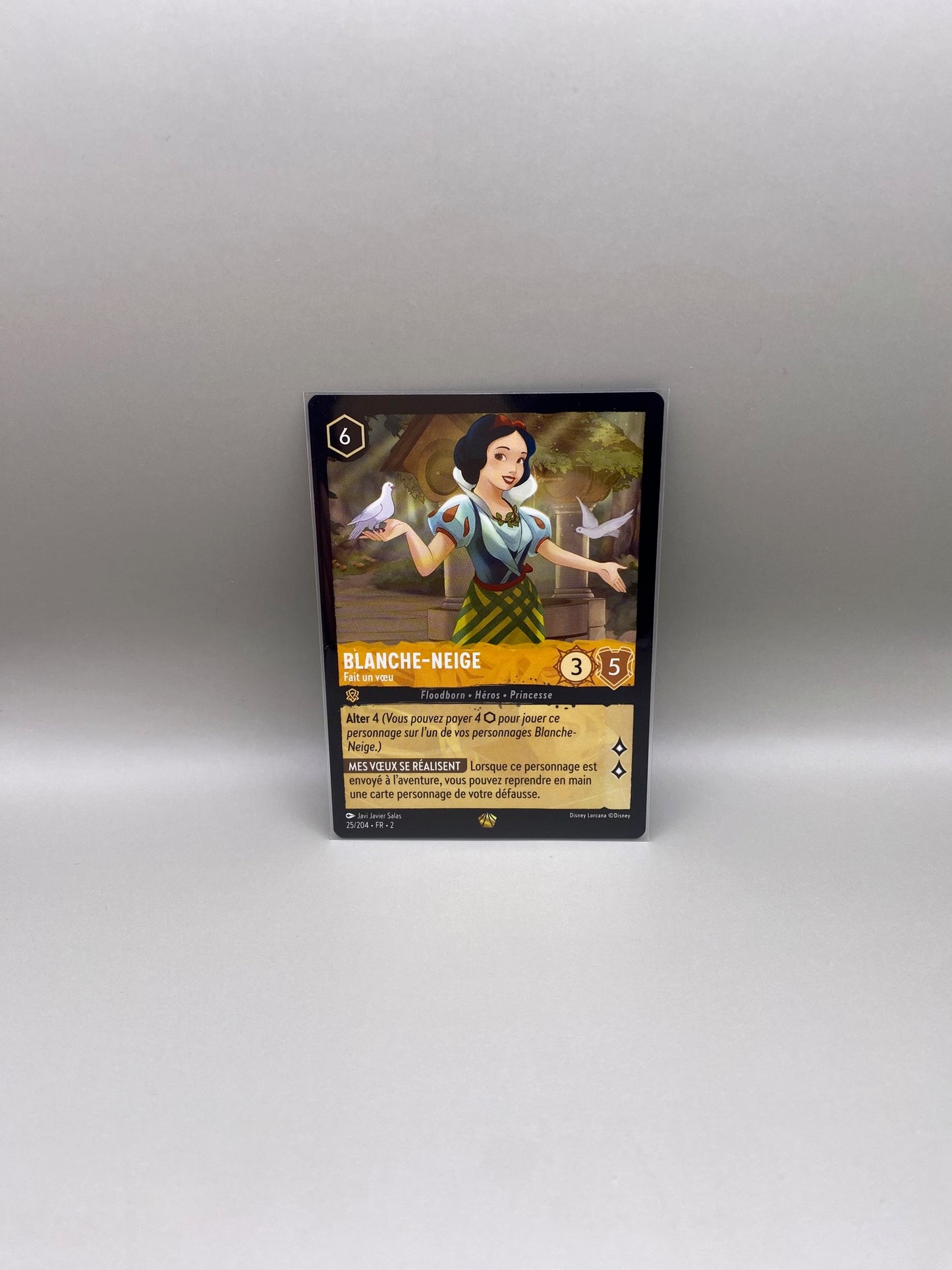 Lorcana 2023 Floodborn 'Snow White/Blanche Neige' French Language Card